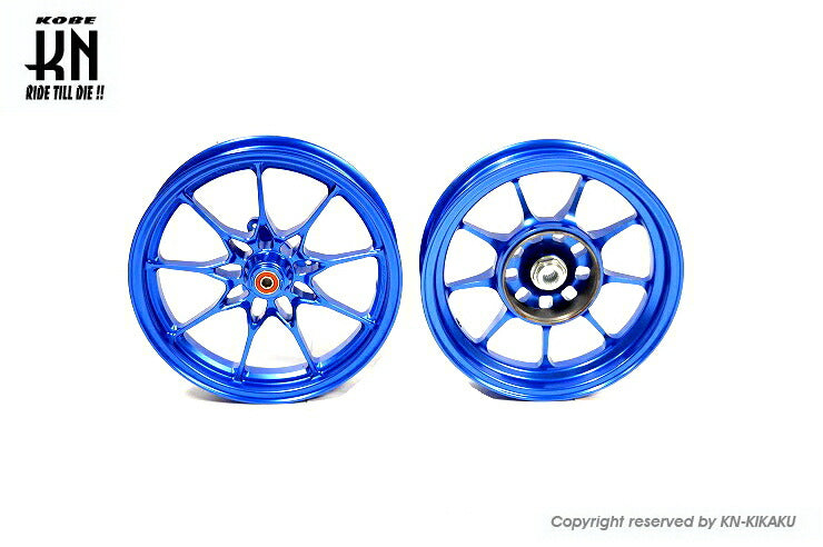 鍛造アルミホイール前後セット タイプ1 ブルー ホンダディオDISK系