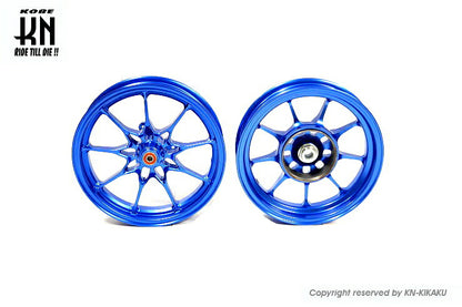 鍛造アルミホイール前後セット タイプ1 ブルー ホンダディオDISK系