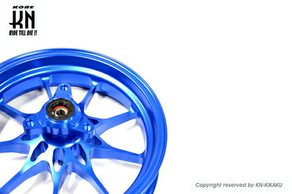 鍛造アルミホイール前後セット タイプ1 ブルー ホンダディオDISK系