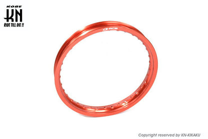 RCB アルミホイールリム レッド 120-17 17インチ 36ホール カブ系車両