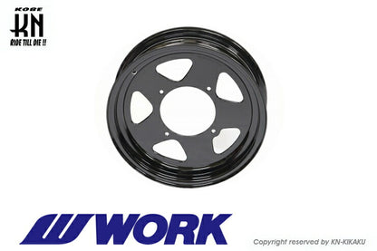 WORK Gee9s コラボレーションホイール タイプMS ブラック 12inch/3.5J