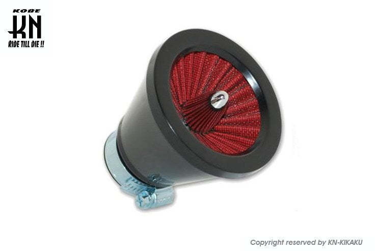 STR8 Universal Power Filter Turbine Type Straight Black Mounting Inner Diameter 28/35mm 2WAY
