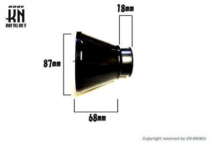 STR8 Universal Power Filter Turbine Type Straight Black Mounting Inner Diameter 28/35mm 2WAY