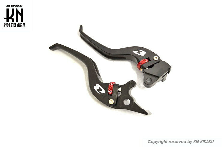 RCB 調整式ブレーキレバー E-PLUS ブラック/レッド PCX125/150 ズーマーX