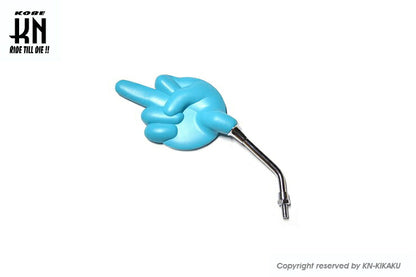 Middle Finger Mirror, reverse thread/8mm diameter, blue, 1 piece