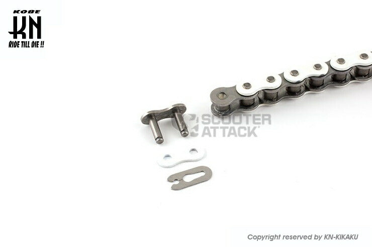 STAGE6 カラーハードチェーン ホワイト 420-120コマ