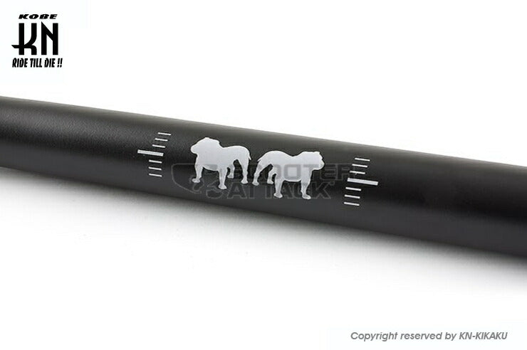 STAGE6 汎用ダウンヒルファットバー ブラック 取付部28.6mm/ハンドルグリップ部22.2mm