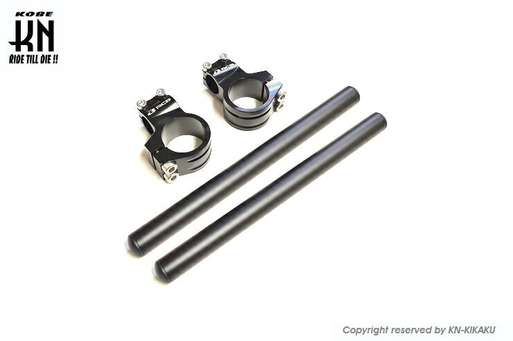 RCB 汎用クリップオンハンドルバー ブラック 41mm
