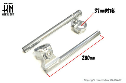 RCB 汎用マジックスリップオンハンドルバー グレー 37mm