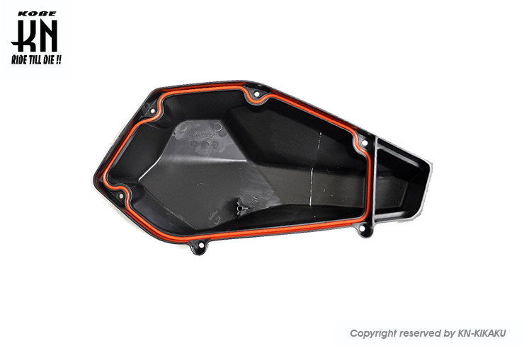 KOSO エアクリーナーBOXカラーラバー DRG158 レッド