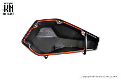 KOSO エアクリーナーBOXカラーラバー DRG158 レッド