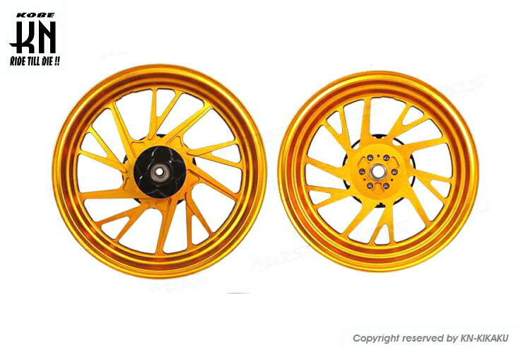 MOS 鍛造アルミホイール前後セット XF-10 マットゴールド XMAX250/300