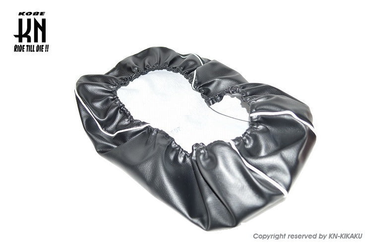 2WAY シートカバー 被せるタイプ ブラック/ホワイトパイピング チャンプCX