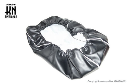 2WAY シートカバー 被せるタイプ ブラック/ホワイトパイピング チャンプCX