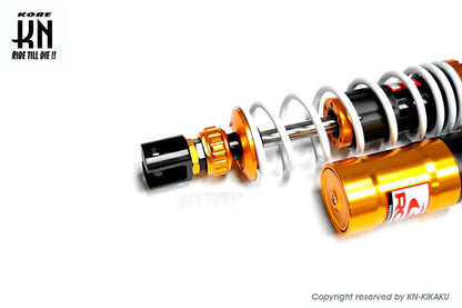 RCB リアショック減衰調整付 DB-2 ゴールド/ホワイト 330mm NMAX125/155