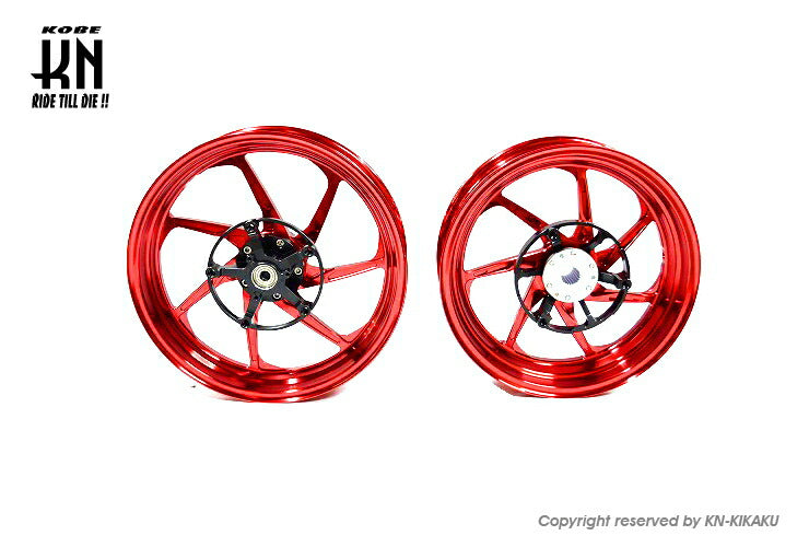 MOS 鍛造アルミホイール前後セット XF-7 マットレッド XMAX250/300