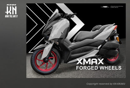 MOS 鍛造アルミホイール前後セット XF-7 マットレッド XMAX250/300