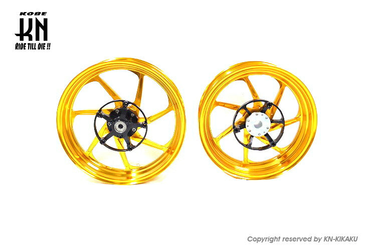 MOS 鍛造アルミホイール前後セット XF-7 マットゴールド XMAX250/300
