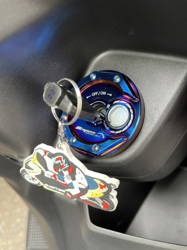 AR APEXX Key Cover Rainbow Titanium Color Cygnus Gryphus Taiwan Spec 6th Gen BWS125 Taiwan Spec 3rd Gen