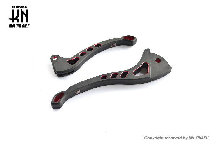 KNデュアルカラーレバー3 ブラック/レッド グランドアクシス BWS100 BWS125