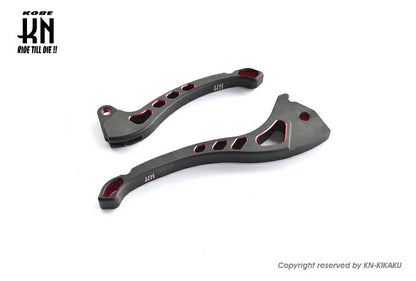 KNデュアルカラーレバー3 ブラック/レッド グランドアクシス BWS100 BWS125