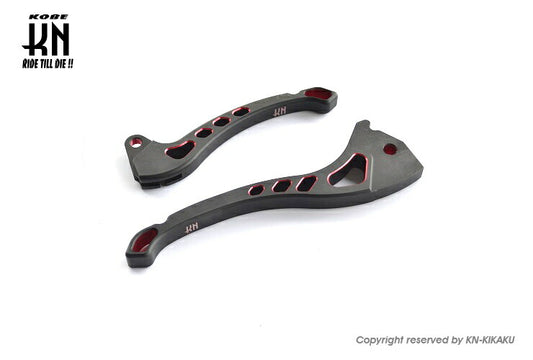 KNデュアルカラーレバー3 ブラック/レッド グランドアクシス BWS100 BWS125