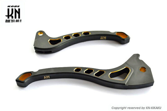 KNデュアルカラーレバー3 ブラック/ゴールド グランドアクシス BWS100 BWS125