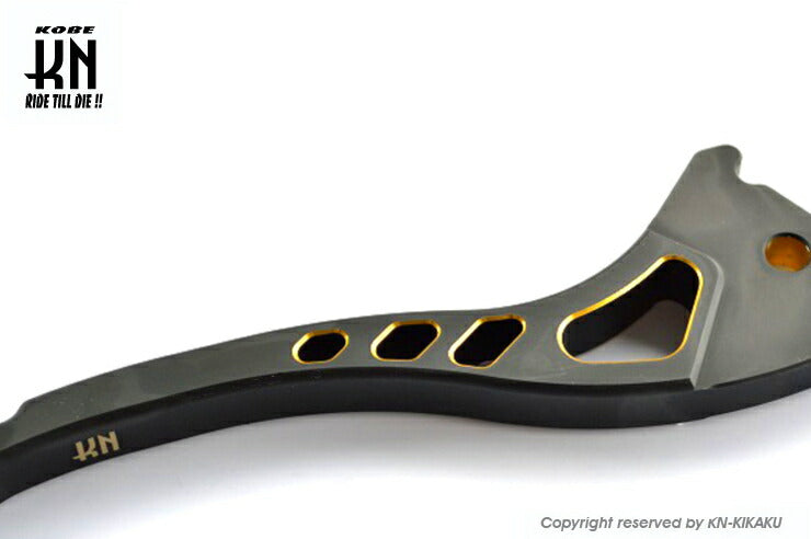 KNデュアルカラーレバー3 ブラック/ゴールド グランドアクシス BWS100 BWS125
