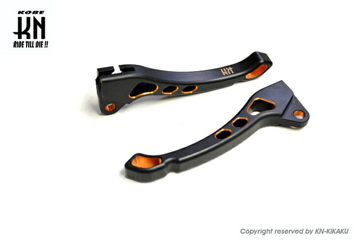 デュアルカラーレバー3 ブラック/オレンジ 横型エンジンジョグ系ドラム車両