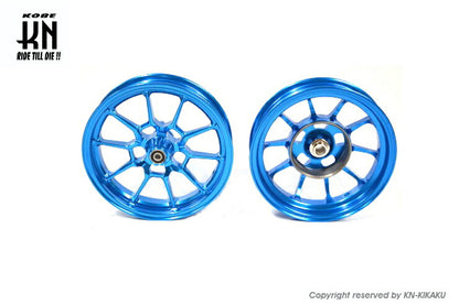鍛造アルミホイール前後セット タイプ1 ブルー アドレスV125/S(L0-)