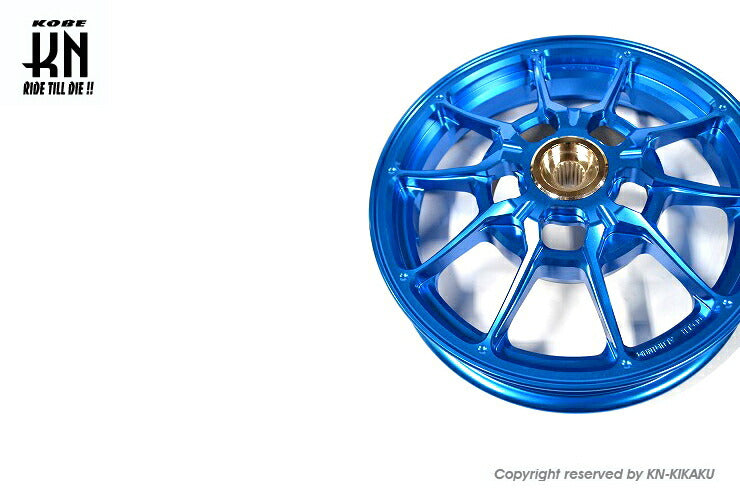 鍛造アルミホイール前後セット タイプ1 ブルー アドレスV125/S(L0-)