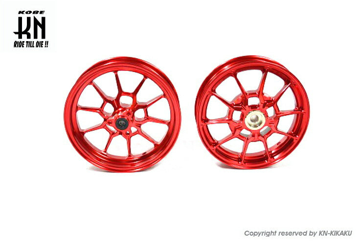 鍛造アルミホイール前後セット タイプ1 レッド アドレスV125/S(L0-)