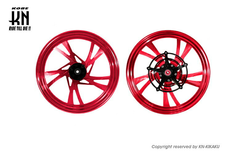 MOS 鍛造アルミホイール前後セット レッド GSX125/150