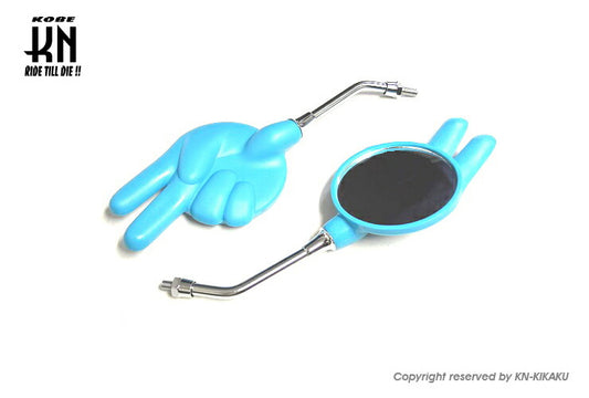 Janken Mirror Scissors Type Yamaha Screw Type/8mm Blue (Light Blue)