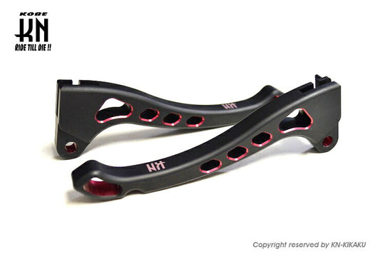 デュアルカラーレバー タイプ3 マットブラック/レッド ジャイロX/TD01