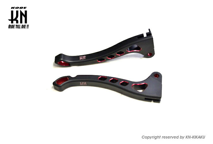 デュアルカラーレバー タイプ3 マットブラック/レッド ジャイロX/TD01