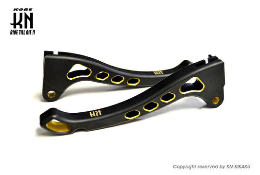 デュアルカラーレバー タイプ3 マットブラック/ゴールド ジャイロX/TD01