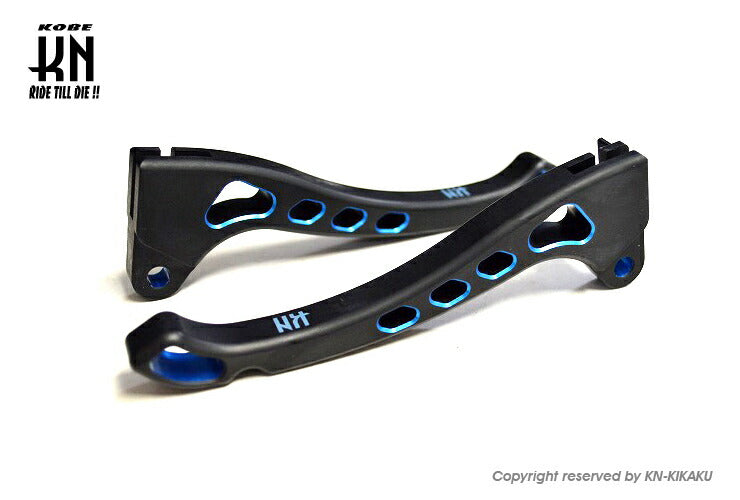 デュアルカラーレバー タイプ3 マットブラック/ブルー ジャイロX/TD01