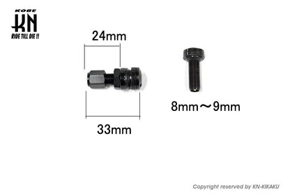 WORK ホイール用エアーバルブ シルバー