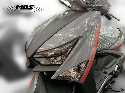 MOS カーボンヘッドライトロアカバー シグナスGRYPHUS6型