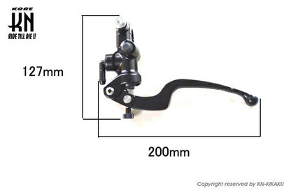 RCB 鍛造ラジアルポンプマスターシリンダー S2 左側 ブラック 14mm 汎用