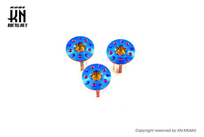 ブレーキディスク ステンボルト ブルーチタンルック 3本入 シグナスグリファス 6型 NMAX BWS125(3型)