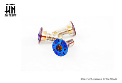 ブレーキディスク ステンボルト ブルーチタンルック 3本入 シグナスグリファス 6型 NMAX BWS125(3型)