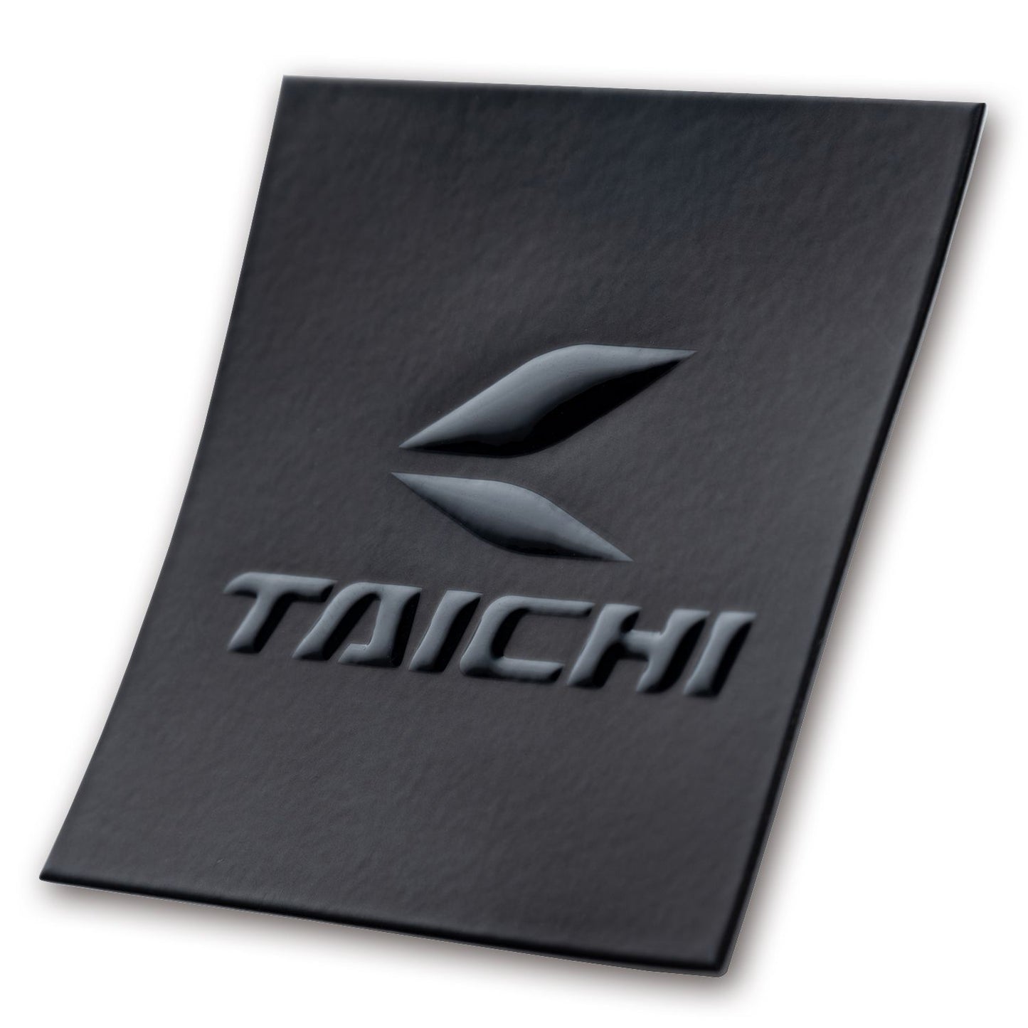 TAICHI Embossed Sticker Black 76mm x 76mm