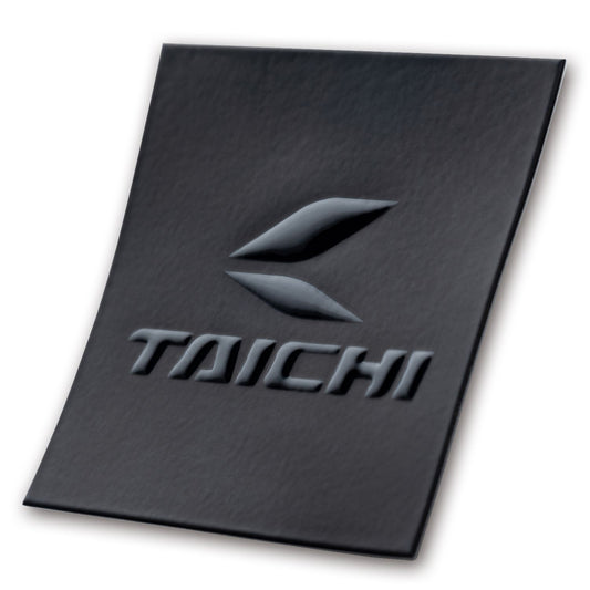 TAICHI エンボス ステッカー ブラック 76mm×76mm