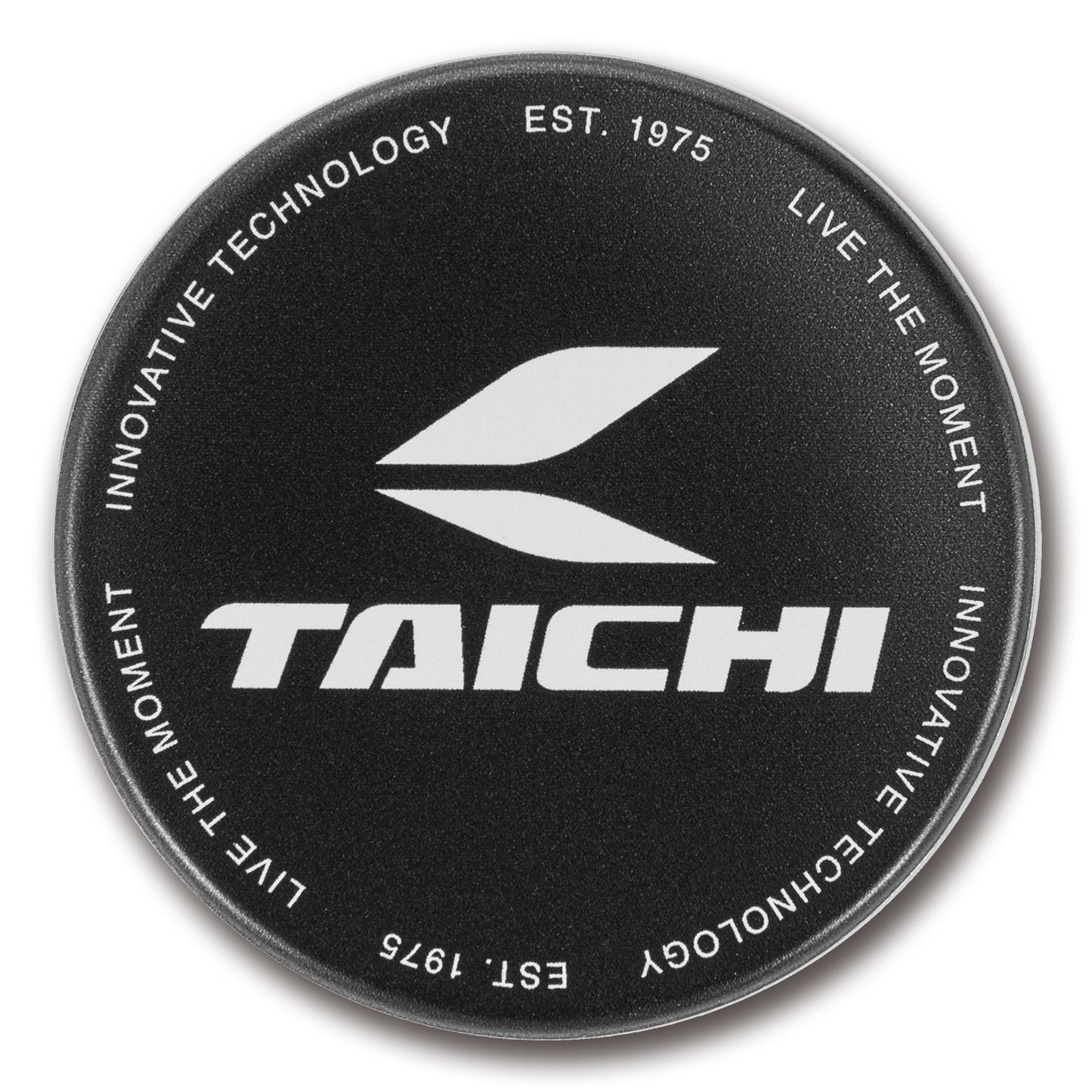 TAICHI サークル ステッカー ブラック/ホワイト 50mm×50mm