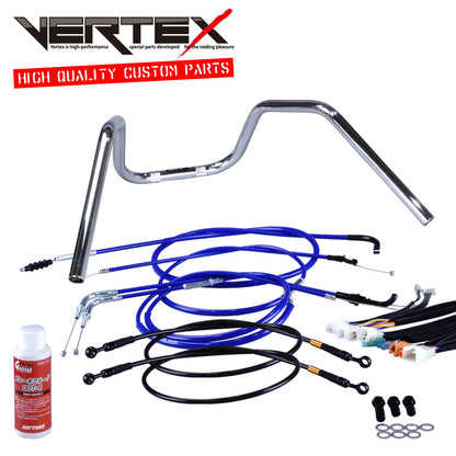 バンディット400/V/N 95-00年/GK77A 6ベントアップハンドル セット カラー ワイヤー