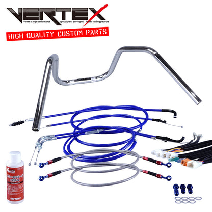 RZ250R 83-84年/29L 6ベントアップハンドル セット カラー ワイヤー