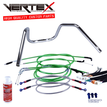 CB400SF 08年-17年 NC42 ABS不可 6ベントアップハンドル セット カラー ワイヤー