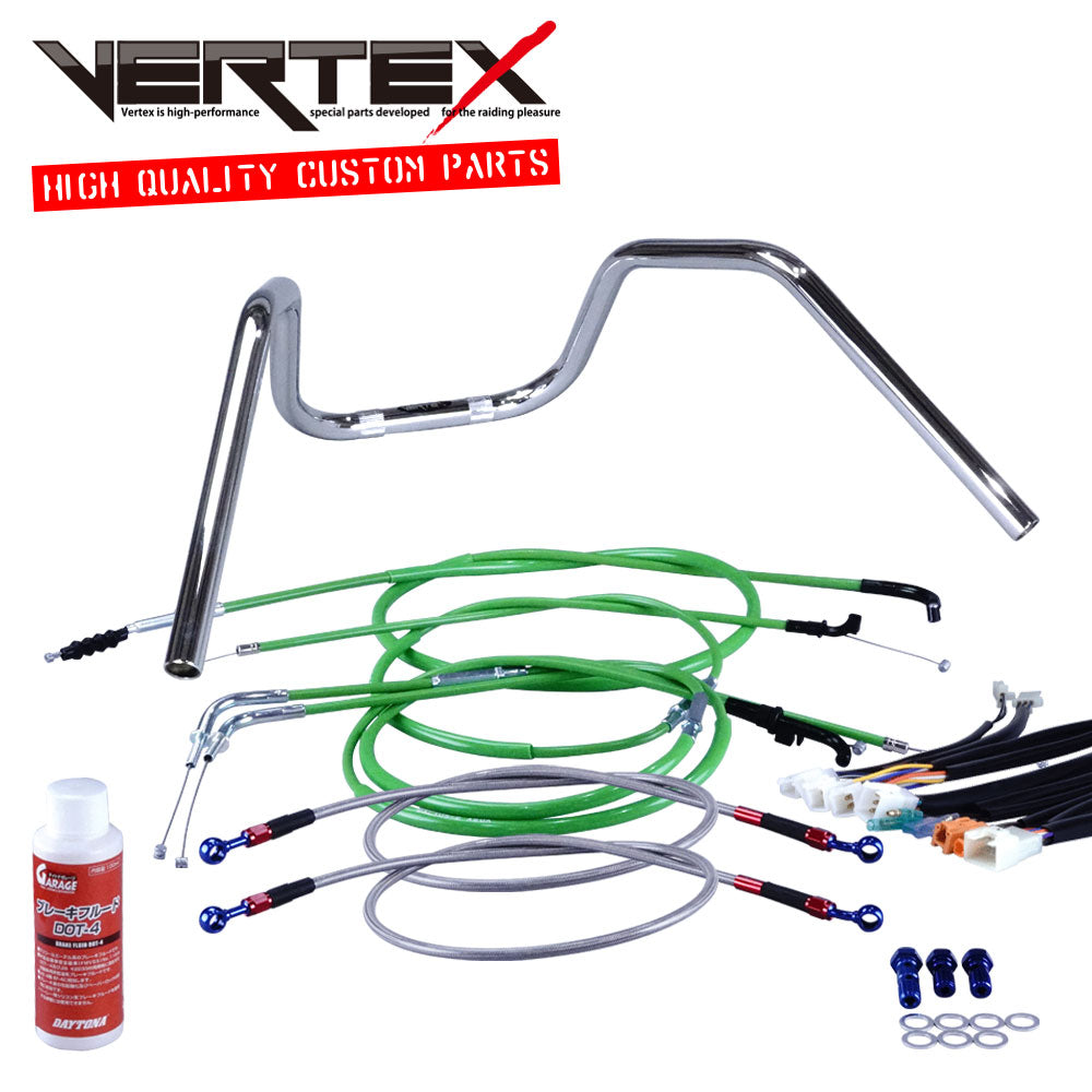 GT380 B3-B7 73-78年/後期型 6ベントアップハンドル セット カラー ワイヤー
